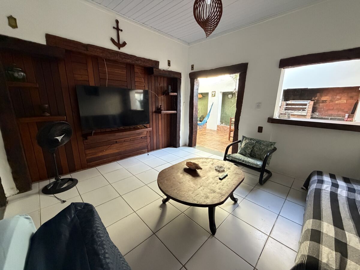Sala da casa disponível na Pousada Villavera